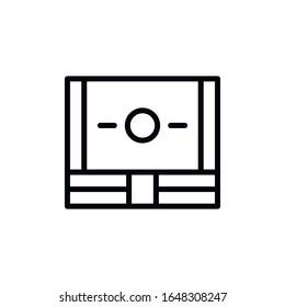 Simple money line icon. Stroke pictogram. Vector illustration isolated on a white background. Premium quality symbol. Vector sign for mobile app and web sites.