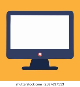 simple monitor image vector illustration