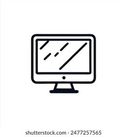 Simple Monitor Vector with Minimalist and modern design