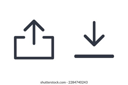 Simple Monochromatic Export and Import Symbol for Digital Use.
