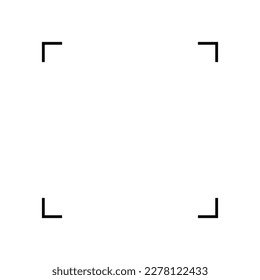 Simple monochromatic vector graphic of a camera viewfinder