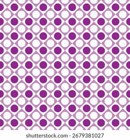 Padrão quadriculado monocromático simples com formas circulares e quadradas