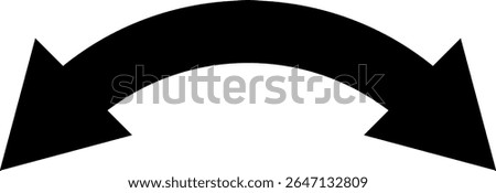 Simple monochrome double sided arrow illustration. Vector illustration of bold double arrow clip art. Black arrow pointing left and right, bidirectional arrow. Minimalist graphic with geometric shapes