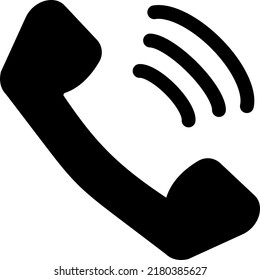 Simple monochrome illustration of the handset