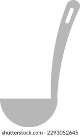 A simple monochrome illustration of a ladle