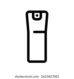 Ilustración monocromática simple de una boquilla de contenedor a presión
