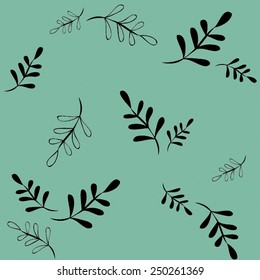 Simple Monochrome Lovely Blue Seamless Pattern Vector