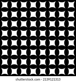 Simple monochrome seamless pattern, interest illussion effect