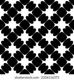 Simple monochrome texture. Abstract background. seamless repeating pattern.Black and white color.