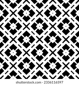 Simple monochrome texture. Abstract background. seamless repeating pattern.Black and white color.