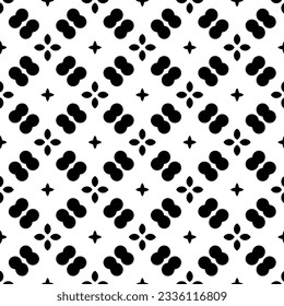Simple monochrome texture. Abstract background. seamless repeating pattern.Black and white color.