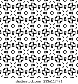 Simple monochrome texture. Abstract background. seamless repeating pattern.Black and white color.
