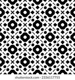 Simple monochrome texture. Abstract background. seamless repeating pattern.Black and white color.
