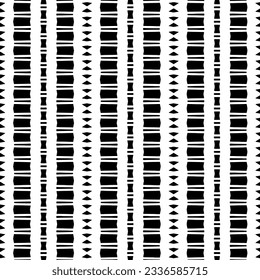 Einfache monochrome Textur. Abstrakter Hintergrund. Nahtlose Wiederholung des Musters.Schwarz-Weiß-Farbe.