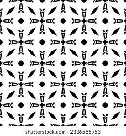Simple monochrome texture. Abstract background. seamless repeating pattern.Black and white color.