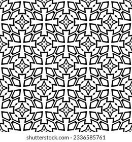 Simple monochrome texture. Abstract background. seamless repeating pattern.Black and white color.