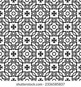 Simple monochrome texture. Abstract background. seamless repeating pattern.Black and white color.