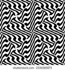 Simple monochrome texture. Abstract background. seamless repeating pattern.Black and white color.