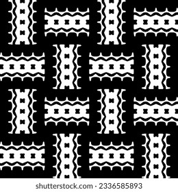 Simple monochrome texture. Abstract background. seamless repeating pattern.Black and white color.