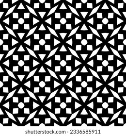 Simple monochrome texture. Abstract background. seamless repeating pattern.Black and white color.