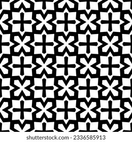Simple monochrome texture. Abstract background. seamless repeating pattern.Black and white color.