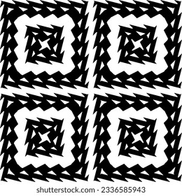 Simple monochrome texture. Abstract background. seamless repeating pattern.Black and white color.