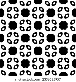 Simple monochrome texture. Abstract background. seamless repeating pattern.Black and white color.