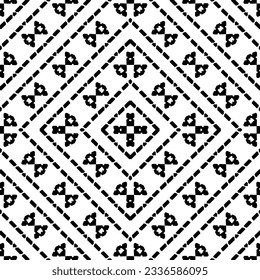 Simple monochrome texture. Abstract background. seamless repeating pattern.Black and white color.