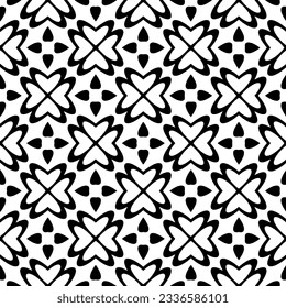 Einfache monochrome Textur. Abstrakter Hintergrund. Nahtlose Wiederholung des Musters.Schwarz-Weiß-Farbe.