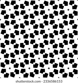 Simple monochrome texture. Abstract background. seamless repeating pattern.Black and white color.