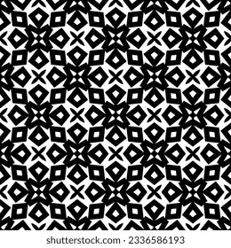 Simple monochrome texture. Abstract background. seamless repeating pattern.Black and white color.