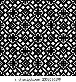 Simple monochrome texture. Abstract background. seamless repeating pattern.Black and white color.