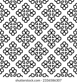 Simple monochrome texture. Abstract background. seamless repeating pattern.Black and white color.