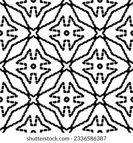 Simple monochrome texture. Abstract background. seamless repeating pattern.Black and white color.