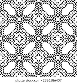 Simple monochrome texture. Abstract background. seamless repeating pattern.Black and white color.