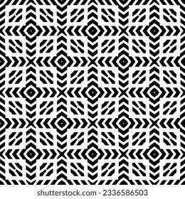 Simple monochrome texture. Abstract background. seamless repeating pattern.Black and white color.