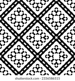 Simple monochrome texture. Abstract background. seamless repeating pattern.Black and white color.