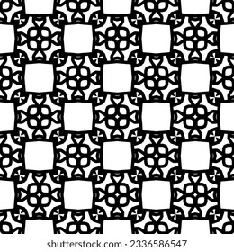 Simple monochrome texture. Abstract background. seamless repeating pattern.Black and white color.