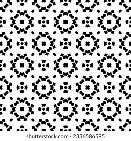 Simple monochrome texture. Abstract background. seamless repeating pattern.Black and white color.