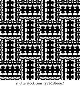 Simple monochrome texture. Abstract background. seamless repeating pattern.Black and white color.