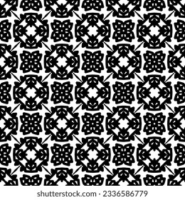 Simple monochrome texture. Abstract background. seamless repeating pattern.Black and white color.