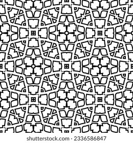Simple monochrome texture. Abstract background. seamless repeating pattern.Black and white color.