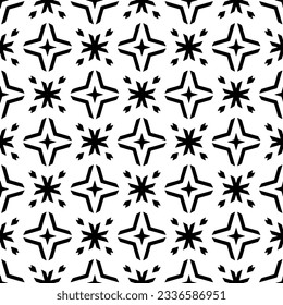 Simple monochrome texture. Abstract background. seamless repeating pattern.Black and white color.