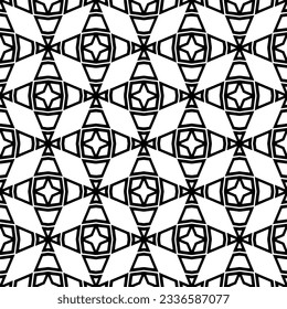 Simple monochrome texture. Abstract background. seamless repeating pattern.Black and white color.