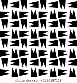 Simple monochrome texture. Abstract background. seamless repeating pattern.Black and white color.