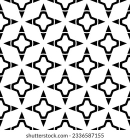 Simple monochrome texture. Abstract background. seamless repeating pattern.Black and white color.