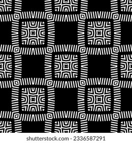 Simple monochrome texture. Abstract background. seamless repeating pattern.Black and white color.