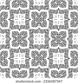 Simple monochrome texture. Abstract background. seamless repeating pattern.Black and white color.