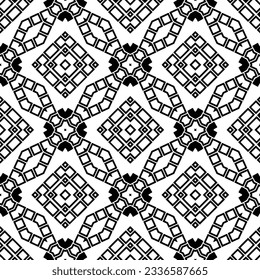 Simple monochrome texture. Abstract background. seamless repeating pattern.Black and white color.