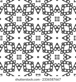 Simple monochrome texture. Abstract background. seamless repeating pattern.Black and white color.